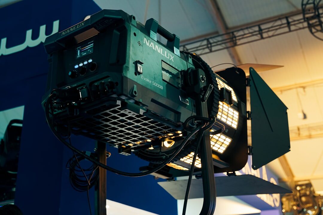Multiple cameras set up in a professional video production studio